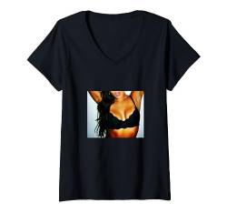 sexy Frau t shirt Druck Foto Handyschale Druck BH heißer Bra T-Shirt mit V-Ausschnitt von Tshirt Shirt T-Shirt Pullover Hoodie Sweater Style