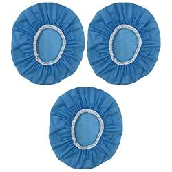 TsoLay 3Pcs Wasserdichte Haushalts-Duschhaube, Badekappe, Hotel Elastic Duschhaube Haarset (Himmelblau) von TsoLay