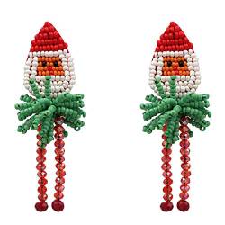 TsoLay Weihnachten Ohrringe für Frauen Handgefertigte Perlen Anweisung Ohrringe Hochzeit Ohrschmuck von TsoLay