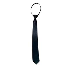 Krawatte mit Reißverschluss für Männer und Frauen, Krawatte, Anzüge, schwarze Krawatten, zum Abnehmen von Mädchen, vorgebunden, verstellbare Krawatte, College-Krawatte, knotenfrei, Damen, 38x5cm von Tsugar
