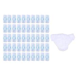 Tubayia 50 Stück Damen Einweg Unterwäsche Unterhose Slip Einwegslip für Krankenhaus Reise Spa Salon (Weiß) von Tubayia
