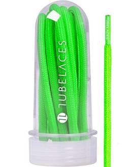 TubeLaces Herren Schnürsenkel Rope Solid grün 130cm von TubeLaces
