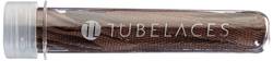 Tubelaces White Flat Schnürsenkel, Braun (Brown) 111-120 cm, 5er Pack von TubeLaces