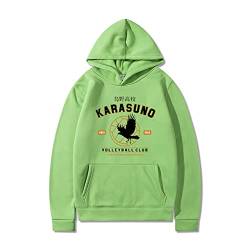 Cartoon Haikyuu Herren Hoodies Lustige japanische Anime Streetwear Harajuku Karasuno High School Grafik Sweatshirts Männer Frauen Tops von Tuboshu