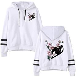 Fairy Tail Japanischer Anime Hoodie Kapuzenpulli Herbst Langarm Streetwear Harajuku Loose Pullover Unisex von Tuboshu