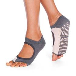 Yoga-Socken für Frauen, rutschfest, ohne Zehen, rutschfest, für Pilates, Barre, Ballett (Allegro-Stil) - - Einheitsgröße von Tucketts