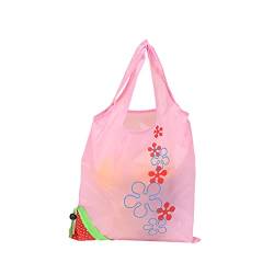 Organizer-Tasche, praktische Mehrzweck-Tragetasche, faltbar, Erdbeer-Einkaufstasche, Rosa von Tuelaly
