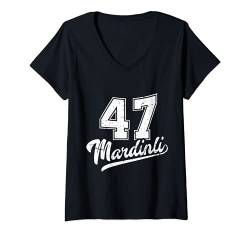 Damen Mardinli 47 Memleket Türkiye Heimat Stadt Türkei Mardin T-Shirt mit V-Ausschnitt von Türk Stylez Shirts