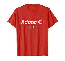 01 Adana Türkisches Trikot mit Flagge als Geschenk USED LOOK T-Shirt von Türkei Stadt Shirts