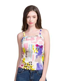 Damen Reiner Seide Tops Aermellos T-Shirt Spaghetti Vest M von Tulpen