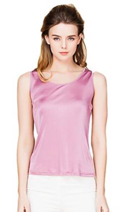 Tulpen Damen Maulbeerseide Darunter Bluse Fruehjahr Sommer Lila XL von Tulpen