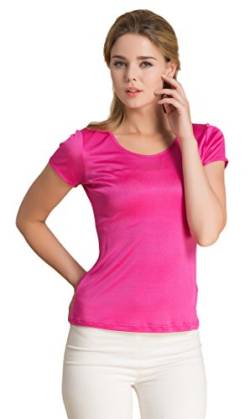 Tulpen Damen silk unterwäsche lose weste tank tops hot rosa m / fehlschlag: 36" (92 cm) von Tulpen