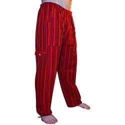 Tumia LAC Bunte Baumwollhose - Rot 30" (Medium) von Tumia LAC