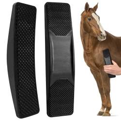 Tuofang 6-in-1 Pferdebürste, Massagekamm für Pferde, Pferdebürsten zur Reinigung, Multifunktionale Horse Grooming Brush, Bürsten Pferde Wurzelbürste (Schwarz) von Tuofang