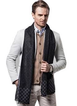 Tuopuda Herren Schal Winter Herren Klassik Super Soft Luxuriös Kaschmir Feel Winter Schal Kariert Freizeit Business Schal Elegant von Tuopuda