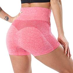 Tuopuda Leggings für Damen Hohe Taille Leggins Blickdicht Elastische Sporthose mit Bauchkontrolle Sportleggins Lang Strumpfhosen Yogahose Laufhose Tights für zum Laufen Radfahren Fitness, Z-Rosa, S von Tuopuda