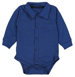 TupTam Baby Jungen Langarm Kurzarm Body mit Kragen, Farbe: Marineblau, Größe: 74 von TupTam