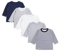 TupTam Baby Jungen Langarmshirt 5er Pack, Farbe: Farbenmix 1, Größe: 62 von TupTam