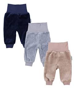 TupTam Baby Jungen Nicki Hose Jogginghose 3er Pack, Farbe: Farbenmix 1, Größe: 86 von TupTam