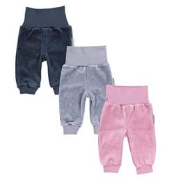 TupTam Baby Mädchen Nicki Hose Jogginghose 3er Pack, Farbe: Farbenmix 1, Größe: 68 von TupTam