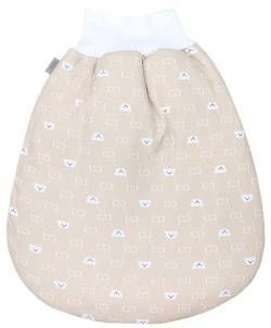 TupTam Baby Unisex Strampelsack mit breitem Bund Wattiert, Farbe: Bären CC/Beige, Größe: 0-6 Monate von TupTam