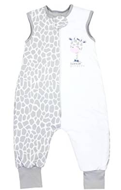 TupTam Baby Winter Schlafsack mit Füßen OEKO-TEX zertifizierten Materialien 2,5 TOG Unisex, Farbe: Giraffe, Größe: 80-86 von TupTam