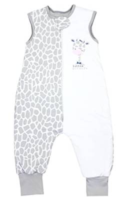 TupTam Baby Winter Schlafsack mit Füßen OEKO-TEX zertifizierten Materialien 2,5 TOG Unisex, Farbe: Giraffe, Größe: 92-98 von TupTam