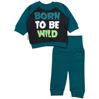 TupTam Erstausstattungspaket Baby Jungen Outfit Langarmshirt mit Print Spruch Babyhose Babykleidung von TupTam