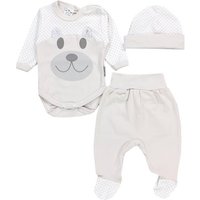 TupTam Erstausstattungspaket Baby Kleidung Set Body Strampelhose Mütze Bekleidungsset von TupTam