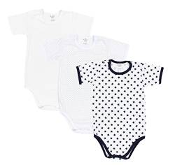 TupTam Kinder Unisex Kurzarm Body Baumwolle 3er Set, Farbe: Farbenmix 2, Größe: 134 von TupTam