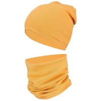 TupTam Mütze & Schal Kinder Beanie Mütze Schlauchschal Set aus Jersey und Rippstoff von TupTam