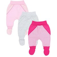 TupTam Pumphose TupTam Baby Mädchen Strampelhose Babyhose mit Fuß 3er Pack von TupTam