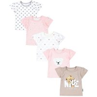 TupTam T-Shirt TupTam Baby Mädchen Kurzarm T-Shirt Gemustert Bunt 5er Set von TupTam