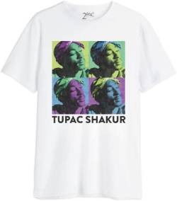 TUPAC Herren METUPACTS010 t Shirt Damen, Blanc, L von Tupac Shakur