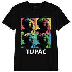 Tupac Shakur Jungen botupacts010 T-Shirt, Schwarz, 14 Jahre von Tupac Shakur
