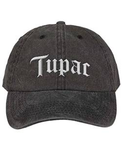 Tupac 2PAC Baseball Cap Gothic Logo Nue offiziell Charcoal Grau Unisex One Size von Tupac Shakur