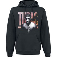 Tupac Shakur Kapuzenpullover - Pink Logo - S bis 3XL - für Männer - Größe S - schwarz  - Lizenziertes Merchandise! von Tupac Shakur