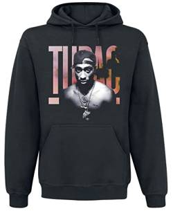 Tupac Shakur Pink Logo Männer Kapuzenpullover schwarz XXL von Tupac Shakur