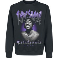 Tupac Shakur Sweatshirt - California Love Bling - L bis XXL - für Männer - Größe XL - schwarz  - Lizenziertes Merchandise! von Tupac Shakur