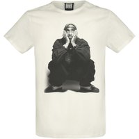Tupac Shakur T-Shirt - Amplified Collection - Contemplation - S bis XXL - für Männer - Größe L - altweiß  - Lizenziertes Merchandise! von Tupac Shakur