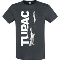 Tupac Shakur T-Shirt - Amplified Collection - Shakur - S bis XL - für Männer - Größe L - charcoal  - Lizenziertes Merchandise! von Tupac Shakur
