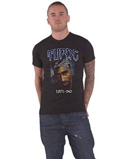 Tupac T Shirt 2PAC Mural 1971 Logo Nue offiziell Herren Schwarz L von Tupac Shakur