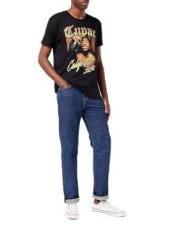 Tupac Herren Metupacts009 T-Shirt, schwarz, XS von Tupac
