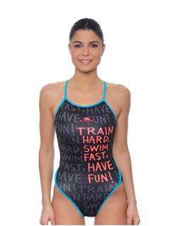 Turbo Damen Train Hard Bikini-Unterteile, Noir, 2XL von Turbo