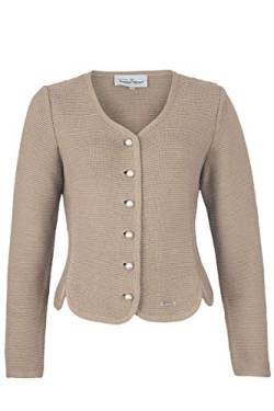 Turi Landhaus Damen Dirndljacke Strick Taupe, 400 Taupe Natur, 42 von Turi Landhaus