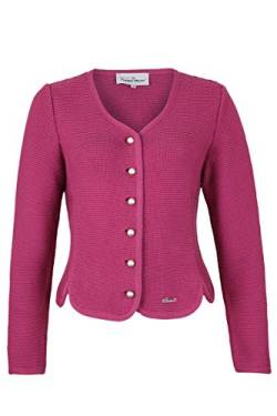 Turi Landhaus Damen Dirndljacke Strick pink, 320 Himbeere Pink, 34 von Turi Landhaus