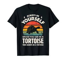 Schildkröte Always Be Yourself Turtle Retro Vintage Reptil T-Shirt von Turtle Squad Co