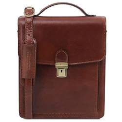 Tuscany Leather David Elegante Herrentasche aus Kalbsleder - Gross Braun von Tuscany Leather