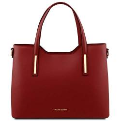 Tuscany Leather Olimpia Shopping Tasche aus Leder Rot von Tuscany Leather