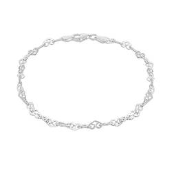 Tuscany Silver Damen - Armband 925 Sterling Silver Rundschliff Diamant 8.25.9912 von Tuscany Silver